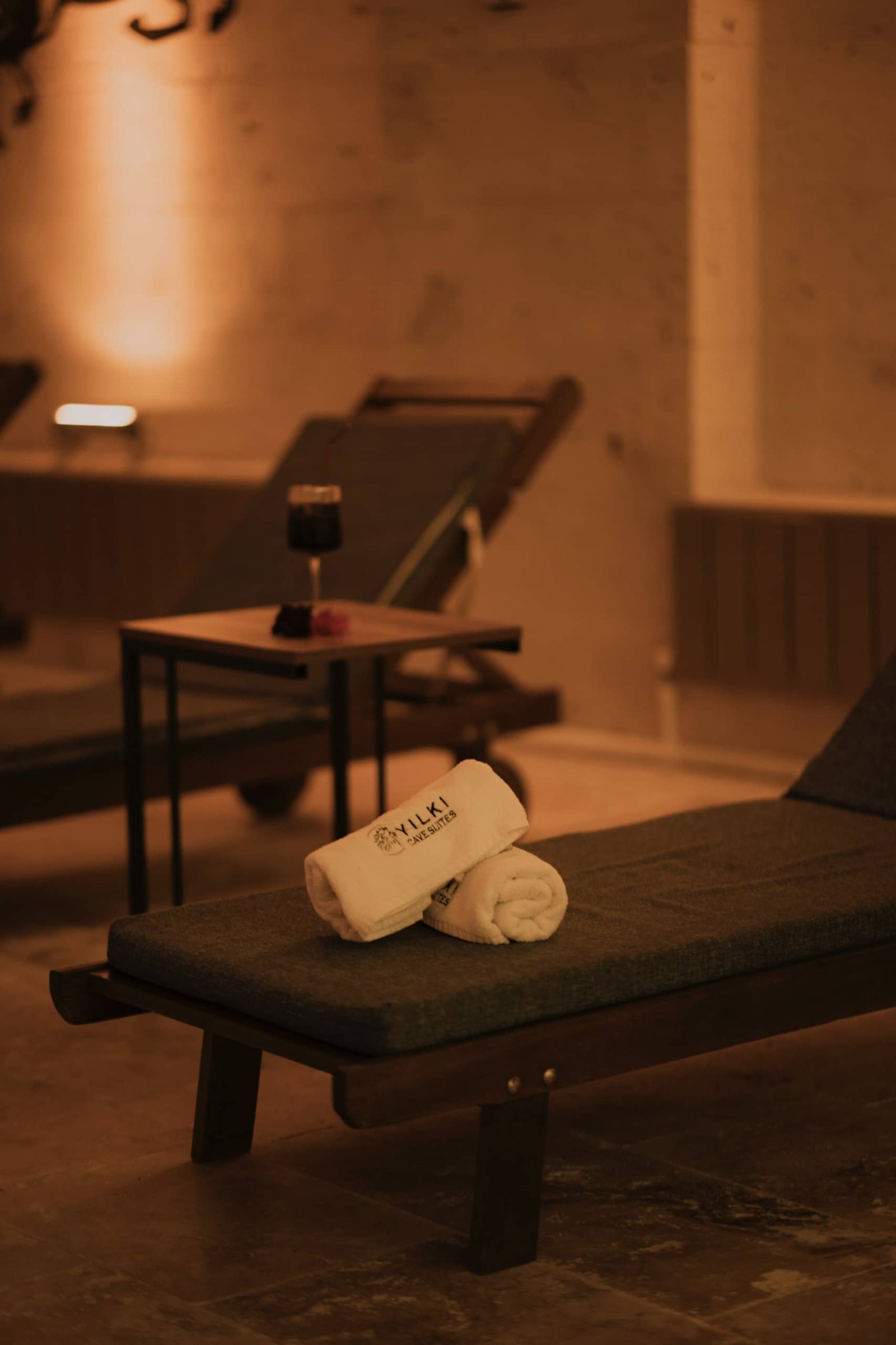 Milagro Spa relaxation area at Yilki Cave Suites